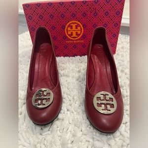 Tory Burch Red Wedges